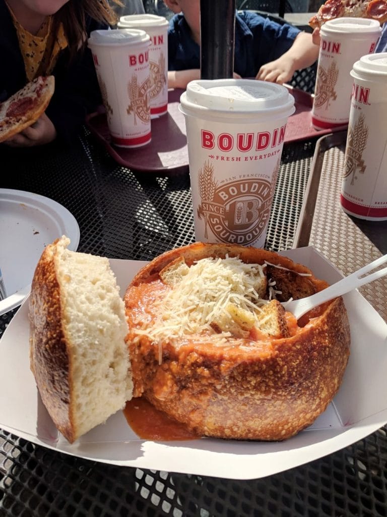 Boudin Bakery bread bowl