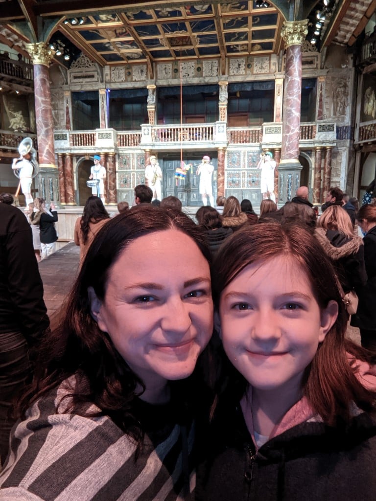 Me and Vanessa at The Globe