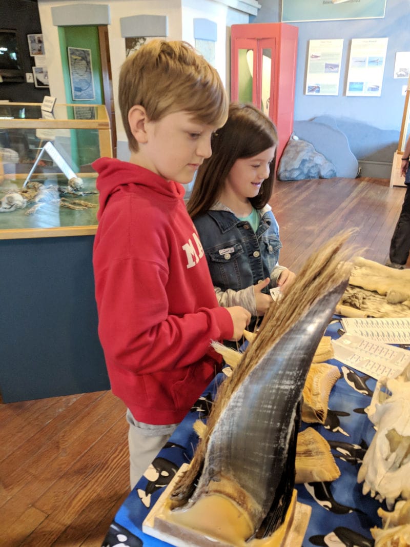 Carter and Vanessa at the Whale Museum