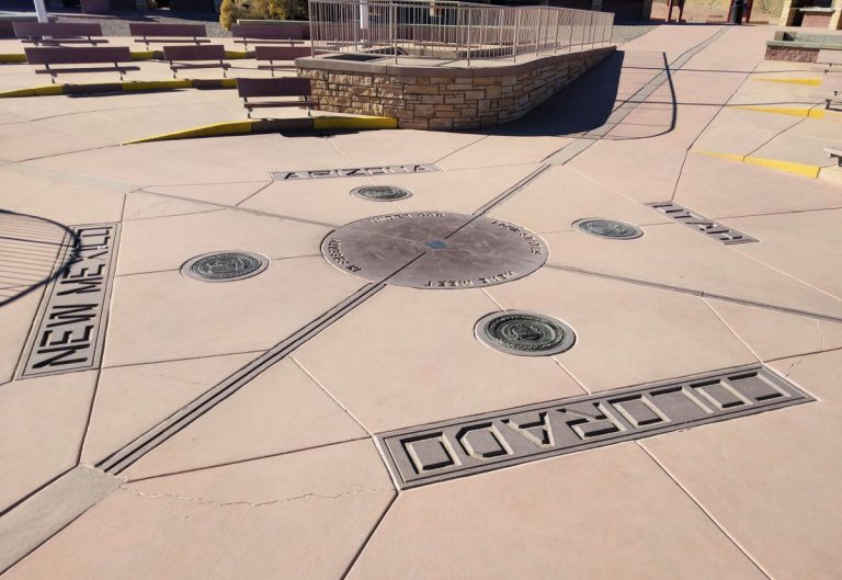 Stand in four states at once at Four Corners Monument
