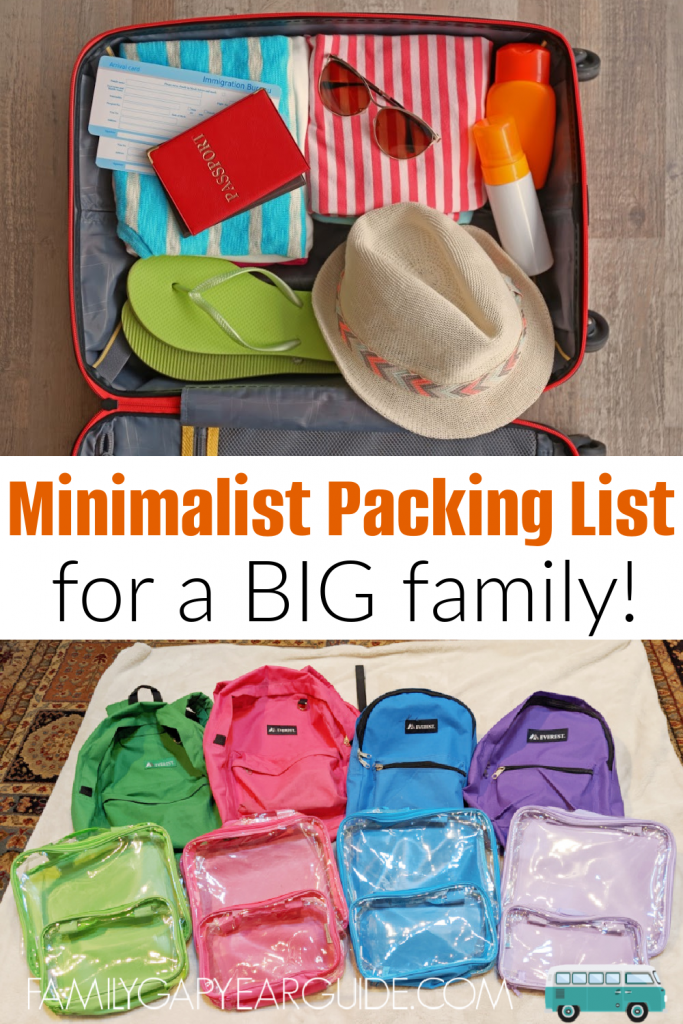 Minimalist Packing List for a Big Family