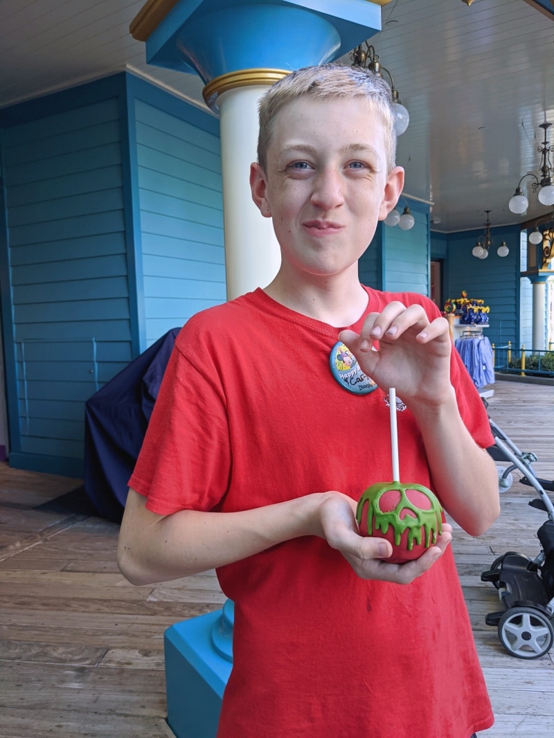 Carter with Poison Apple at California Adventure