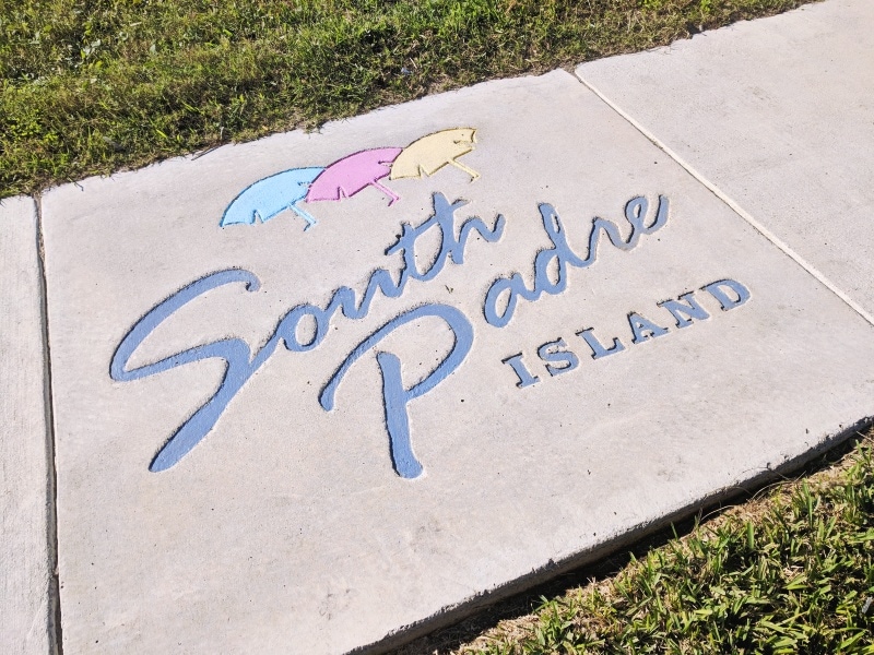 South Padre Island sidewalk