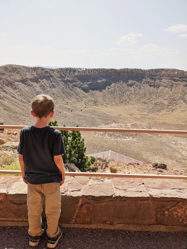 Harry at Meteor Crater