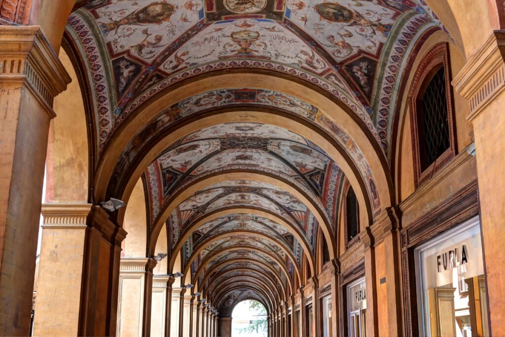 Porticoes of the city of Bologna