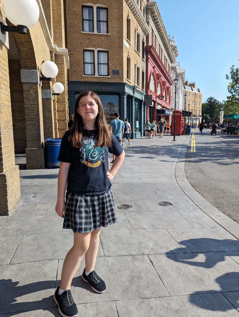 Slytherin outfit at Universal Studios