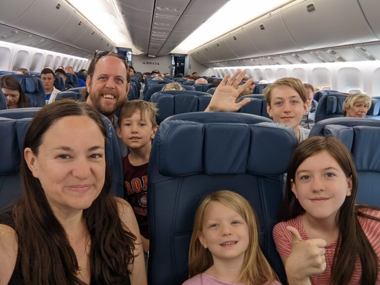 flying back from europe
